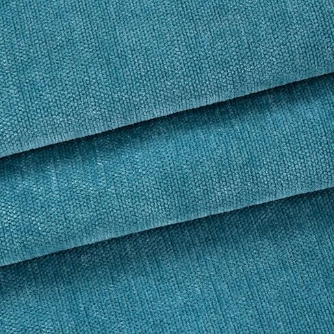 39x58 inches Soft Chenille Fabric for Upholstery, Crisp and Stylish Chenille Upholstery Fabric by the Yard(Cyan) in Saudi Arabia