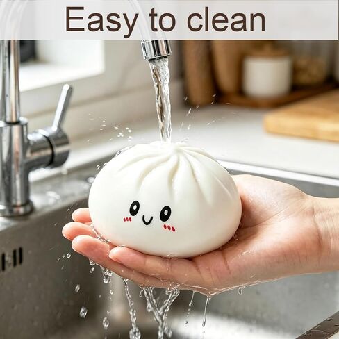 Glitter Dumpling,Giant Dumpling Squeeze,Mega Rainbow Dumplings,Cute Anxiety Relief Fidget , Soft Squeeze Decompression Dough for Adult,Soft TPR (Yellow in Saudi Arabia