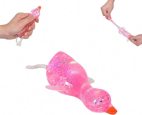 Malt-Sugar Style Duck Squishy for Kids Ages 3+ & Adults, Stretchy Slow-Rebound Squeeze Toy, Fun Sensory Squishy for Hands-On Play(Pink) in Kuwait