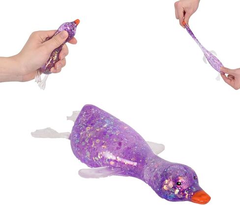 Malt-Sugar Style Duck Squishy for Kids Ages 3+ & Adults, Stretchy Slow-Rebound Squeeze Toy, Fun Sensory Squishy for Hands-On Play(Pink) in Kuwait