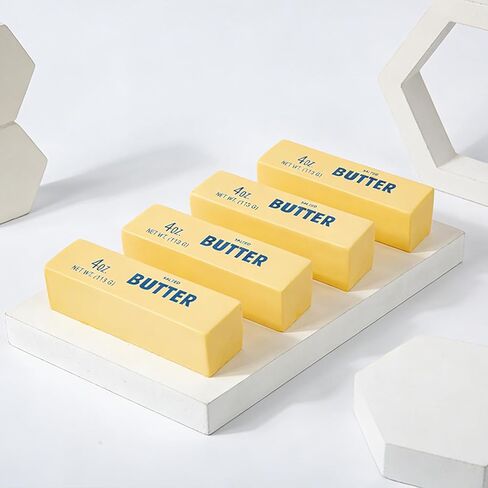 Butter Squishy Toy, Slow Rising PU Cheese Stick Stress Relief Squeeze Toy, Soft & Durable Fidget Gadget for Office School, Funny Anxiety Relief Gift for Adults-2PCS in Saudi Arabia