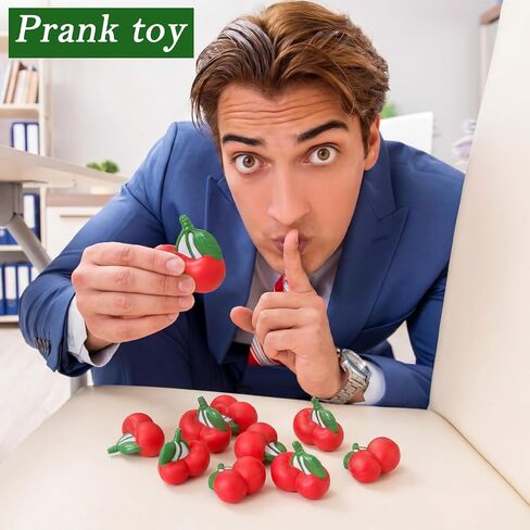 Jenaai 10 Pcs Cherry Stress Ball Sweet Cute Fruit Stress Relief Toys for Kids and Adults, Durable PU Sensory Fidget Toys for Anxiety and Relaxation, Gifts Basket Stuffer in Saudi Arabia