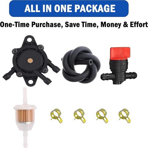 Fuel Pump Compatible with Predator 212 Mini Bike Fuel Pump, Kawasaki FH481V, B&S 10HP 17.5 HP 23HP 24HP,Husqvarna YTH22V46 YTH2448,John Deere GT2325 L118,Kohler 24 393 04-S, 808656 691034 in Saudi Arabia