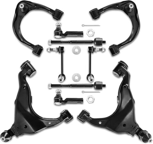 ذراع التحكم الأمامي العلوي والسفلي مع مجموعة وصلات كروية متوافقة مع Toyota Tacoma 2.7L 4.0L 2005-2015 4806904040 4806804040 4863004020 4861004020 اليسار واليمين 10 قطعة in Saudi Arabia