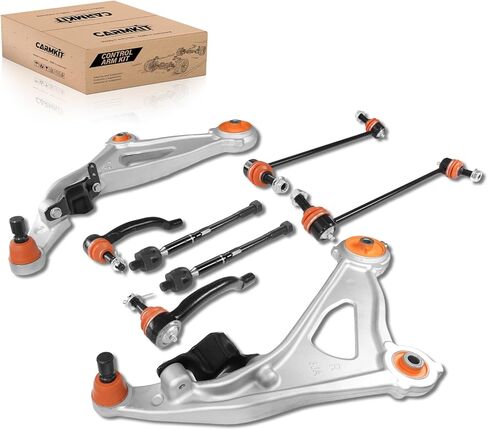 Front Lower Control Arm Suspension Kit with Orange Ball Joint Sway Bar Inner Outer Tie Rod Compatible with 2013-2020 Nissan Pathfinder 2013 Infiniti JX35 2014-2022 Infiniti QX60, 8PCS in Saudi Arabia