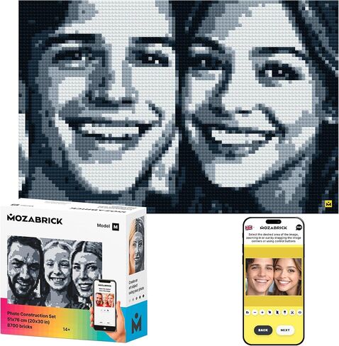 Photo Construction Set Model S - Transform Any Picture into a Mosaic Wall Art Using Our Constructor and Web App. Infinite Pixel Art Possibilities Using Your Photos! in Saudi Arabia