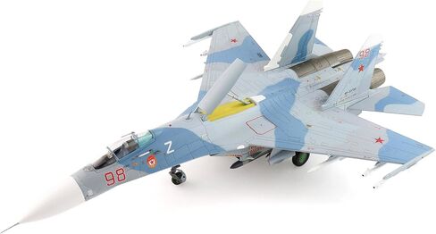 هواية ماستر | نسخة طبق الأصل من الطائرات العسكرية بمقياس 1:72 | Su-27P Flanker B Red 98/RF-33753، البحرية الروسية، 2020 (إعادة الإصدار يقتصر على 100 قطعة) | الموديل HA6019 in Kuwait