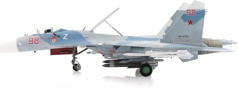 هواية ماستر | نسخة طبق الأصل من الطائرات العسكرية بمقياس 1:72 | Su-27P Flanker B Red 98/RF-33753، البحرية الروسية، 2020 (إعادة الإصدار يقتصر على 100 قطعة) | الموديل HA6019 in Kuwait