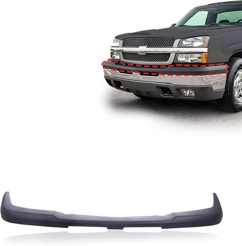 CarPartsDepot Front Upper Bumper Trim Cap Compatible with Chevrolet 2002-2006 Avalanche 1500 2500 & 2003-2007 Silverado 1500 2500 Classic GM1051110 15139805 in Kuwait