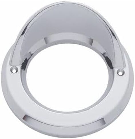 United Pacific Round Chrome Visor Bezels, Covers 2.5" LED Side Marker and Clearance Lights, 10 Pack in Kuwait