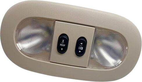 8C3Z-25519A70-AA Overhead Console with LED Dome Map Light & Sunroof Switch COMPATIBLE WITH Ford F-250 F-350 F-450 F-550 Super Duty 2008-2010 Cab Interior Ceiling Roof Reading Lamp, Beige in Saudi Arabia