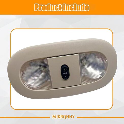 8C3Z-25519A70-AA Overhead Console with LED Dome Map Light & Sunroof Switch COMPATIBLE WITH Ford F-250 F-350 F-450 F-550 Super Duty 2008-2010 Cab Interior Ceiling Roof Reading Lamp, Beige in Kuwait