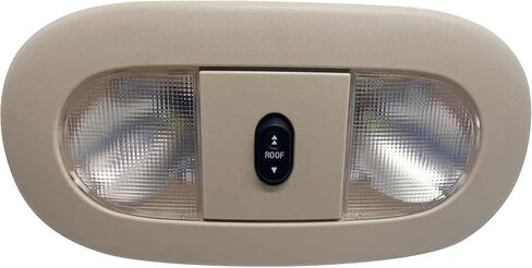 8C3Z-25519A70-AA Overhead Console with LED Dome Map Light & Sunroof Switch COMPATIBLE WITH Ford F-250 F-350 F-450 F-550 Super Duty 2008-2010 Cab Interior Ceiling Roof Reading Lamp, Beige in Kuwait