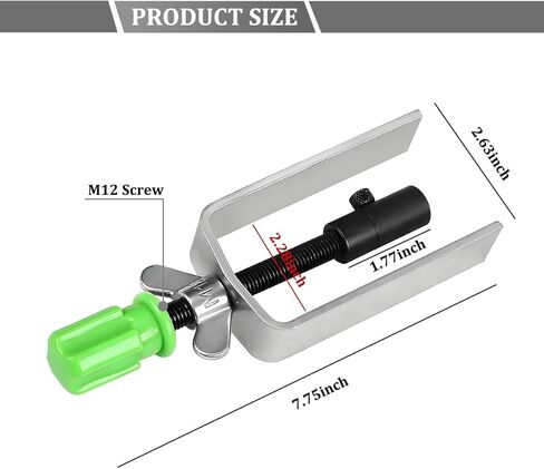 Car Steering Wheel Lock Plate Removal Tool, Steering Wheel Lock Plate Snap Ring Remover with 9/16"-18 Reversible Adapter, Compressor Puller Installer Tool, Universal for Vehicles in Saudi Arabia