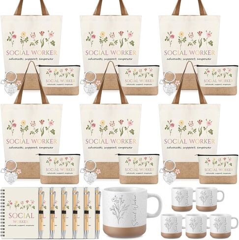Hushee 6 Set Christian Religious Gifts Set Canvas Bag Cosmetic Bags Mugs Keychains Wooden Ballpoint Pens A6 Notebooks Religious Inspirational Gifts for Women Mom Sister Friend Grandma Office in Kuwait