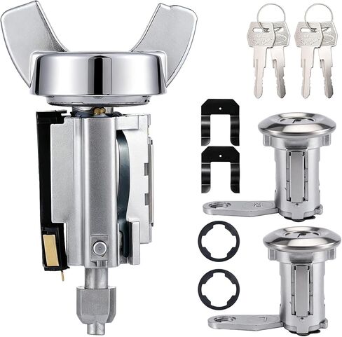Ignition Switch Door Lock Cylinder w/Key Compatible with 1980-1991 Ford Bronco F150 F250 F350,1983-1992 Ranger,1984-1990 Bronco, 1985-1989 E150 Econoline Club Wagon Replaces# E5TZ-11582-A, 924-866 in Saudi Arabia