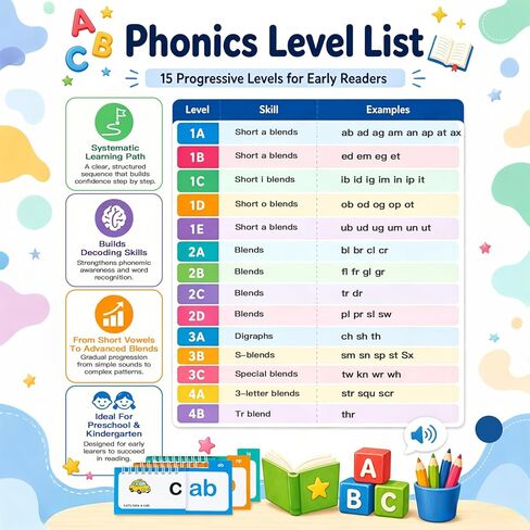 Alened Phonics Flash Cards, Learn to Read with 30 Read & Rhyme Flip Books & Build Word Family Book, Complete Sentences CVC Sight Words Games for K-1st Grade, Homeschool Classroom Must Haves (Ages3-8) in Saudi Arabia
