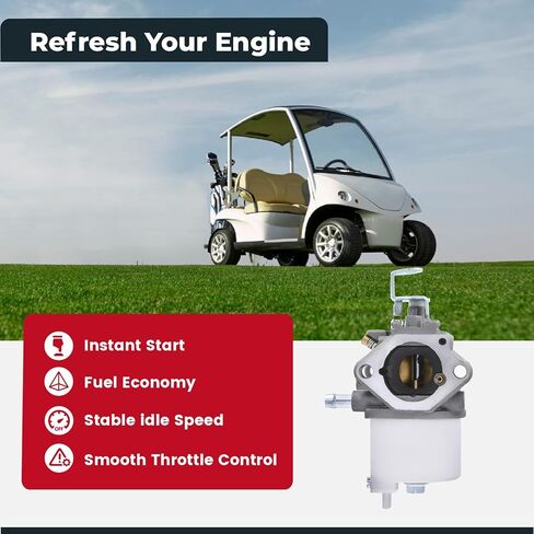 NIMTEK FE290 Carburetor with Tune Up Kit for Club Car 4 Cycle DS Gas Precedent Turf Carryall Carb Replace 1016478 101805601 with 1016467 Oil Filter 1014523 Fuel Pump in Kuwait