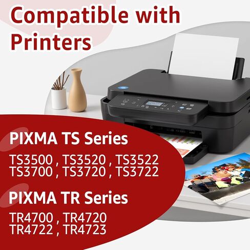 مجموعة خراطيش حبر 275XL 276XL بديلة لحبر Canon 275 و276 PG-275XL CL-276XL لطابعة PIXMA TS3522 TS3500 TS3520 TS3700 TS3722 TS3720 TR4720 TR4700 TR4722 (لون أسود، عبوتان) in Kuwait