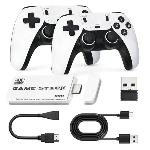 2026 Upgraded M15 Retro Game Stick, 128GB Retro Gaming Console, Plug & Play HDMI Game Stick for TV PC, Dual 2.4G Wireless Controllers in Saudi Arabia