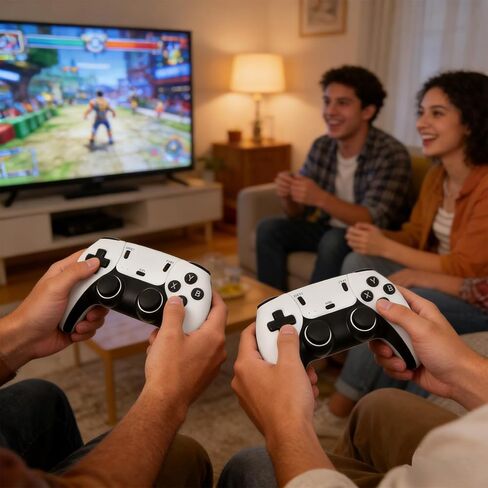 2026 Upgraded M15 Retro Game Stick, 128GB Retro Gaming Console, Plug & Play HDMI Game Stick for TV PC, Dual 2.4G Wireless Controllers in Saudi Arabia