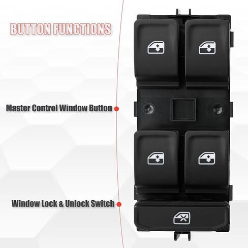5G0959857D Master Power Window Switch Driver Side Compatible with Atlas Cross Sport Golf SportWagen Atlas Golf Jetta e-Golf Golf R GTI Golf Alltrack Taos in Kuwait