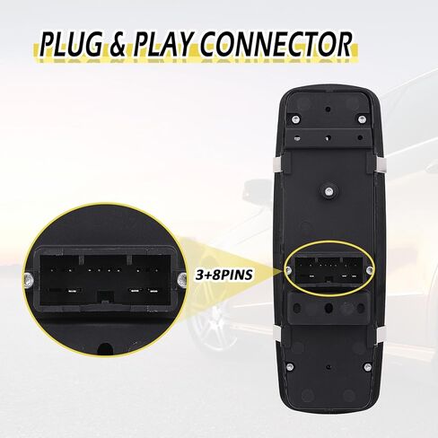 Vurkcy Master Window Switch 68231805AA Fit for 2011-2020 Chrysler 300, 2011-2019 Dodge Charger, 2015-2017 Chrysler 200, 2016-2018 Ram 1500 2500 3500 4500 5500 Replace 68139805AB in Kuwait