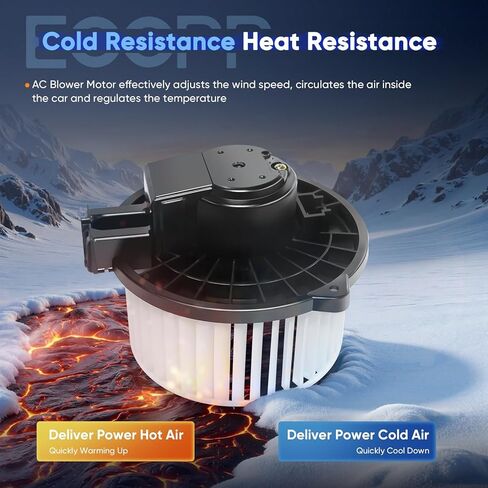 ECCPP 700228 Blower Motor Fit for Lexus 2007-2009 RX330 RX350,2007-2015 Cadillac CTS/SRX/STS,2010-2018 Subaru Legacy/Outback,2007-2010 Toyota Sienna AC Blower Motor Replacement 700228, 5179476AA,75809 in Kuwait
