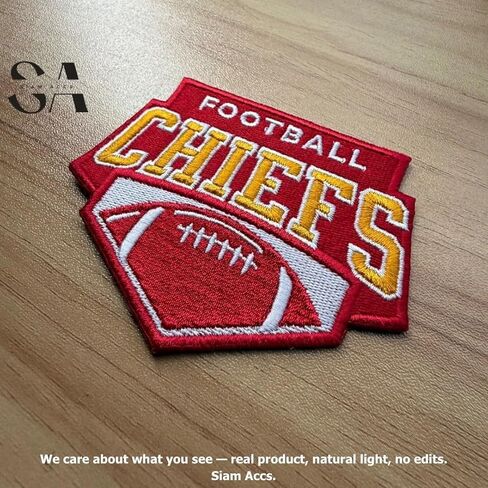 Siam Accs Rugby Fans Kansas City Logo Patch التطريز مشجعي كرة القدم الأمريكية الفريق المفضل الحديد على خياطة للملابس حقائب الظهر الجينز دراجة نارية خياطة على السترات المخصصة القبعات الحقائب التكتيكية in Kuwait