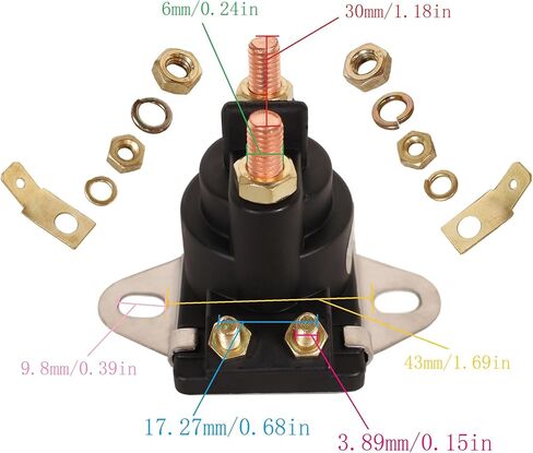 Boat Engine 89-818864T 89-846070 89-94318 89-96158 89-96158T 8M0185622 Trim Tilt Relay/Solenoid Switch for Mercury Mercruiser Marine Force Outboard Motor 35HP-275HP, fit Sierra 18-5817 in Kuwait