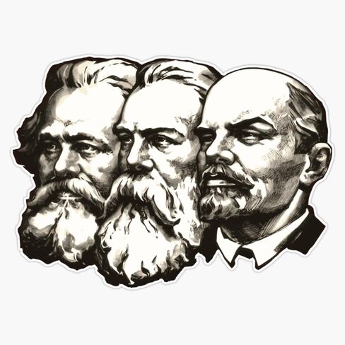 MAGNET Marx Engels And Lenin Magnetic Vinyl Sticker Decal Magnet 5" in Kuwait