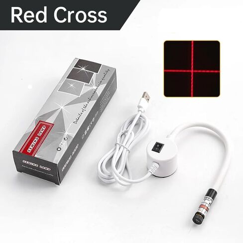 Magnetic Positioning Quilting Light, Sewing Light Seam Guide for Straight Stitching, Adjustable Quilting Light for Sewing Machine, Hands-Free Precision Quilting Aid Tool (Cross Lights) in Kuwait