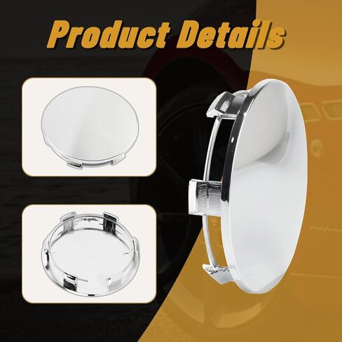 4Pcs 3.27in / 83mm Car Wheel Center Caps for 2007-2017 Silverado Sierra 1500​ 2001-2017 Tahoe 9595759 88963143 9595891 Chrome Outer 3.27 in, Inner 3 in Snap-On Hub Caps in Saudi Arabia