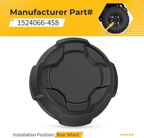 غطاء حافة خلفي أسود غير لامع M MATI لبولاريس رينجر 570 رينجر كرو 570 2022-2025 1524066-458 in Kuwait