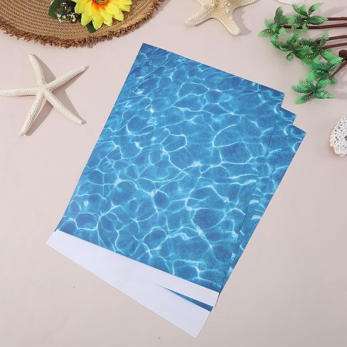 6Pcs Water Sticker, Self Adhesive Fake Lake Ocean River Scenery Stickers, Ripple Stream Effect Sheet for Diorama Supplies, Miniature Train Models, Dolls House & DIY Decor in Saudi Arabia