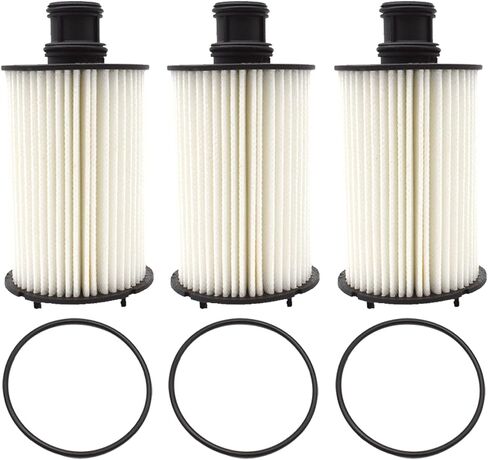 3X LR011279 فلتر زيت متوافق مع محرك لاند روفر LR4 رينج روفر سبورت فيلار 3.0L 2995CC V6 5.0L 4999CC 5000CC V8 C2D3670 8W93-6A692-AC in Kuwait