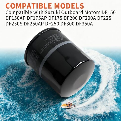 16510-93J00 16510-96J00 16510-96J10 Boat Oil Filter, Compatible with Suzuki 150HP-350HP Outboard, Mercury 35-8M0154773, Evinrude Johnson 5035703, Sierra 18-7905-1 in Saudi Arabia