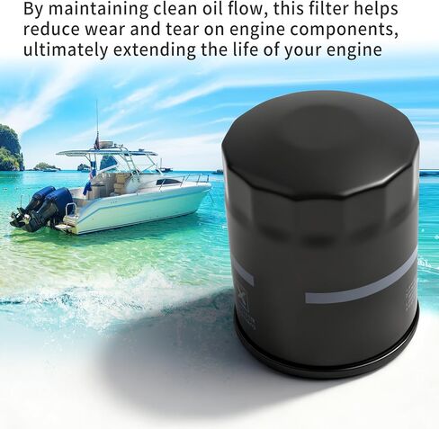 16510-93J00 16510-96J00 16510-96J10 Boat Oil Filter, Compatible with Suzuki 150HP-350HP Outboard, Mercury 35-8M0154773, Evinrude Johnson 5035703, Sierra 18-7905-1 in Saudi Arabia