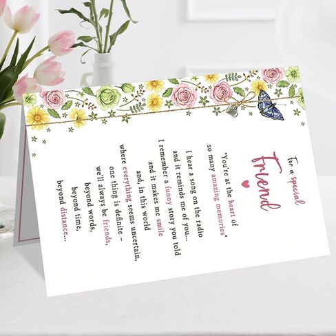 Birthday Card for Friend, Birthday Card Gift for Women Sister Bestie Bestfriend Her in Kuwait