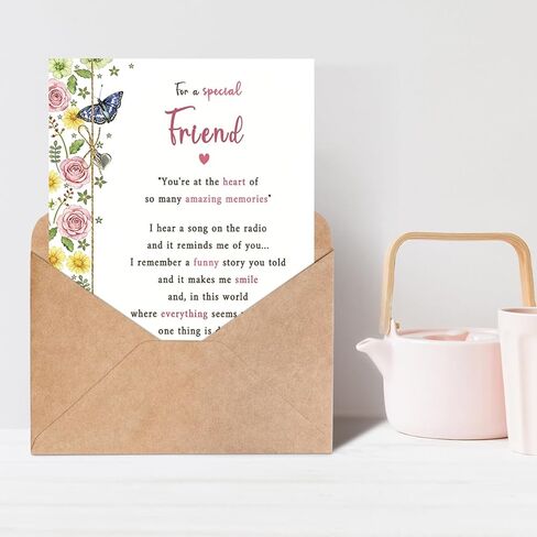 Birthday Card for Friend, Birthday Card Gift for Women Sister Bestie Bestfriend Her in Kuwait