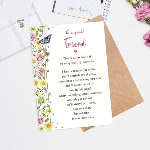 Birthday Card for Friend, Birthday Card Gift for Women Sister Bestie Bestfriend Her in Kuwait