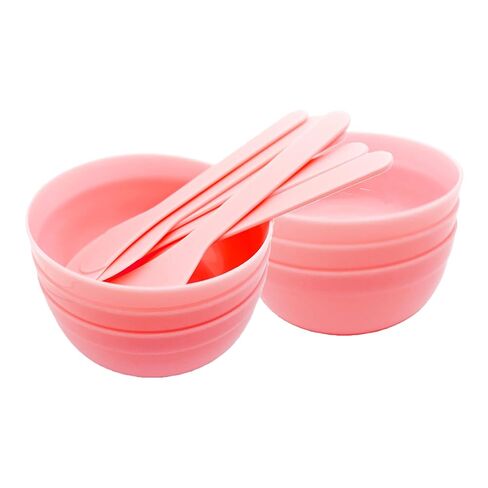 5Pcs DIY Slime Making Tools, PP Plastic Glue Mixing Bowls with Glue Mixing Spoons for Slime, Arts, Crafts(Blue) in Kuwait