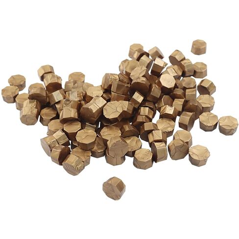 Jiozermi 300 Pcs Transparent Sealing Wax Beads, Premium Octagonal Wax Seal Beads for Elegant and Durable Seals, Perfect for Invitations, Letters, and DIY Craft Projects in Kuwait