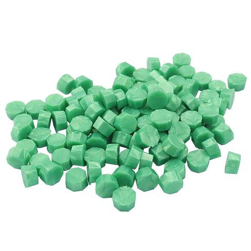 Jiozermi 300 Pcs Transparent Sealing Wax Beads, Premium Octagonal Wax Seal Beads for Elegant and Durable Seals, Perfect for Invitations, Letters, and DIY Craft Projects in Kuwait