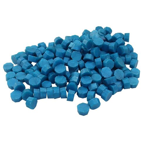 Jiozermi 300 Pcs Transparent Sealing Wax Beads, Premium Octagonal Wax Seal Beads for Elegant and Durable Seals, Perfect for Invitations, Letters, and DIY Craft Projects in Kuwait