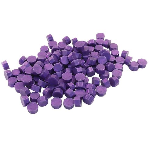 Jiozermi 300 Pcs Transparent Sealing Wax Beads, Premium Octagonal Wax Seal Beads for Elegant and Durable Seals, Perfect for Invitations, Letters, and DIY Craft Projects in Kuwait