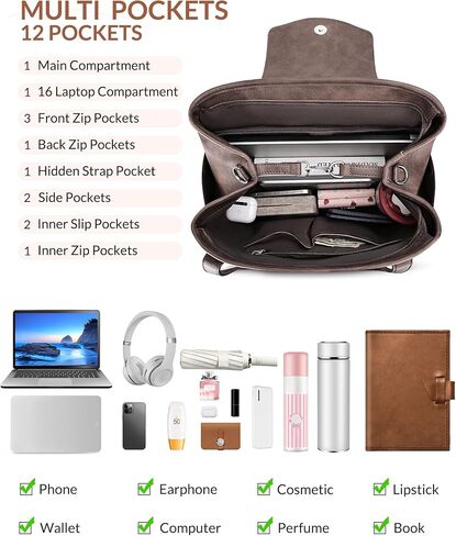 SYTRAH Laptop Bag for Women Mini Backpack Purse in Saudi Arabia