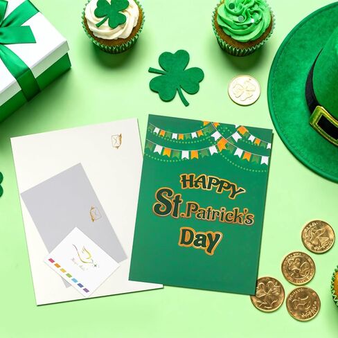 Magic Ants St. Patrick's Day Pop-Up Card | Rainbow, Shamrocks, Leprechaun Hat, Pot of Gold | Festive 3D Design | Happy St. Patrick's Day | Irish Greeting Card in Kuwait
