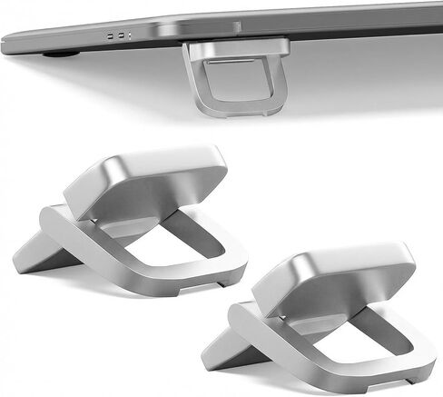 2PCS Keyboard Stand for Desktop - Portable Keyboard Riser & Lift, Self-Adhesive Foldable Keyboard Feet for Desk, Mini Invisible Laptop Stand for Keyboards & Keyboard Riser for Desk Laptop Stand Feet in Kuwait