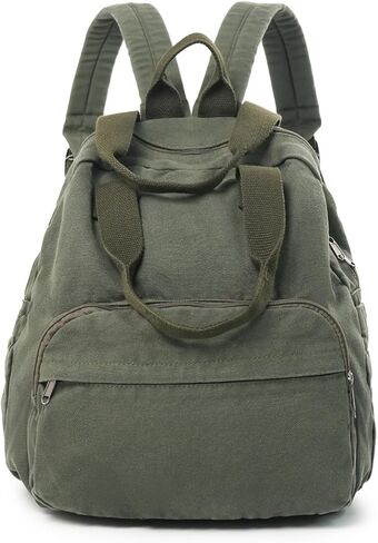 MaxxCloud Unisex Casual Canvas Laptop Backpack,Lightweight Work Daypack Travel Bag,Men Women Top Handle Rucksack in Saudi Arabia